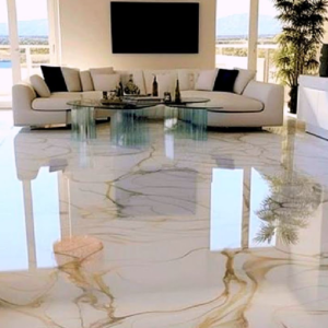 Porcelain Tiles Flooring Ideas: Modern Living Room Flooring